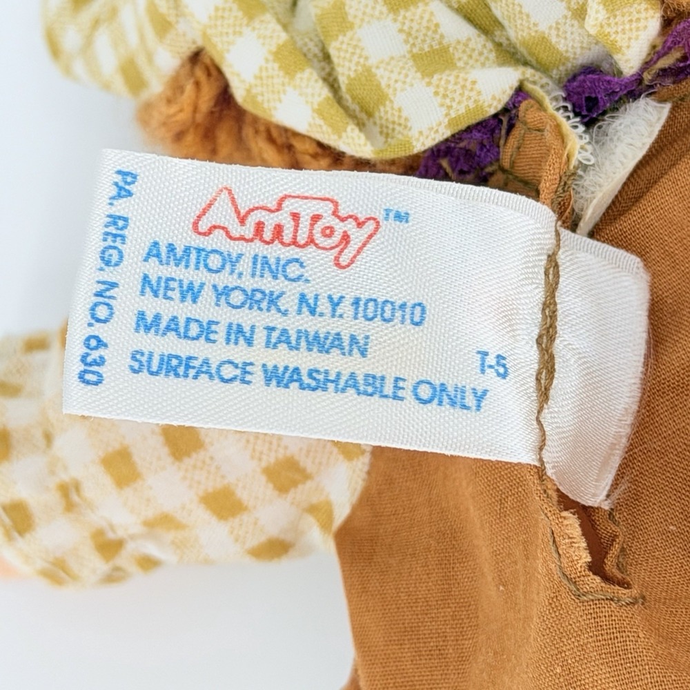 Amtoy Peanut Butter & Jelly Plush Dolls Set 1980 Vintage Rag Dolls 10in - Picture 8 of 16